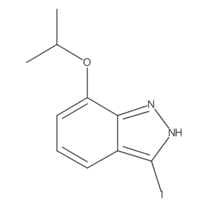 3-iodo-7-(propan-2-yloxy)-1H-indazole结构式
