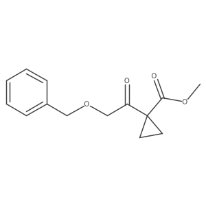 Methyl 1-(2-(benzyloxy)acetyl)cyclopropane-1-carboxylate结构式