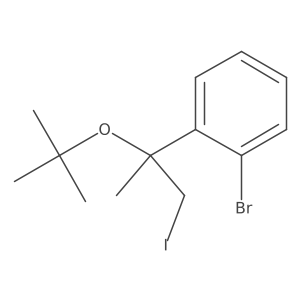 1-Bromo-2-[2-(tert-butoxy)-1-iodopropan-2-yl]benzene结构式