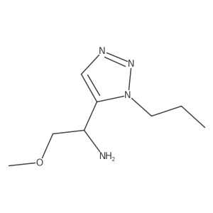 2-methoxy-1-(1-propyl-1H-1,2,3-triazol-5-yl)ethan-1-amine Structure