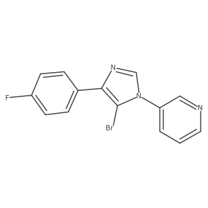 3-(5-Bromo-4-(4-fluorophenyl)-1H-imidazol-1-yl)pyridine Structure