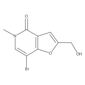 7-Bromo-2-(hydroxymethyl)-5-methylfuro[3,2-c]pyridin-4(5H)-one Structure