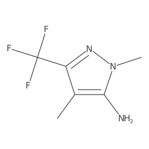 Cc1c(C(F)(F)F)nn(C)c1N结构式