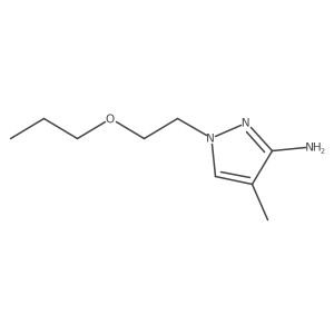 4-methyl-1-(2-propoxyethyl)-1H-pyrazol-3-amine Structure