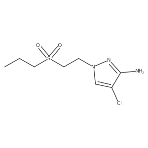 4-chloro-1-[2-(propane-1-sulfonyl)ethyl]-1H-pyrazol-3-amine结构式