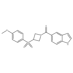 (1H-indol-5-yl)(3-((4-methoxyphenyl)sulfonyl)azetidin-1-yl)methanone Structure