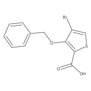 3-(Benzyloxy)-4-bromothiophene-2-carboxylic acid Structure