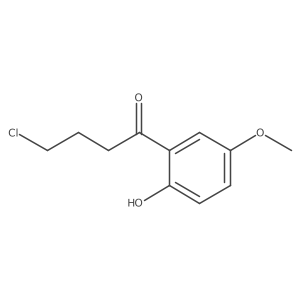 4-Chloro-1-(2-hydroxy-5-methoxyphenyl)butan-1-one Structure