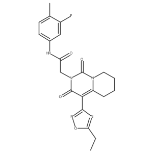 2-[4-(5-ethyl-1,2,4-oxadiazol-3-yl)-1,3-dioxo-5,6,7,8-tetrahydro-1H-pyrido[1,2-c]pyrimidin-2(3H)-yl]-N-(3-fluoro-4-methylphenyl)acetamide Structure