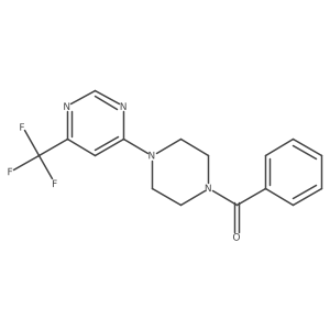 4-(4-Benzoylpiperazin-1-yl)-6-(trifluoromethyl)pyrimidine Structure