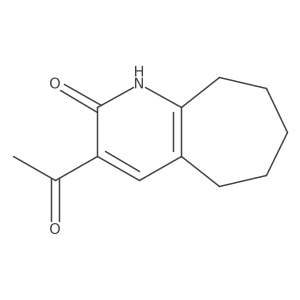3-Acetyl-6,7,8,9-tetrahydro-1H-cyclohepta[b]pyridin-2(5H)-one结构式