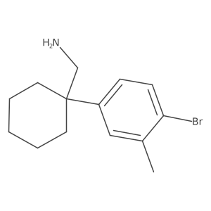 [1-(4-Bromo-3-methylphenyl)cyclohexyl]methanamine Structure