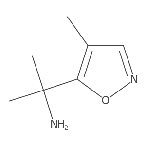 2-(4-Methylisoxazol-5-yl)propan-2-amine结构式