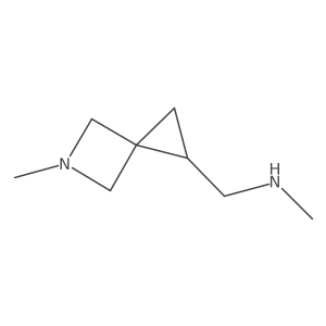 N-methyl-1-(5-methyl-5-azaspiro[2.3]hexan-1-yl)methanamine Structure