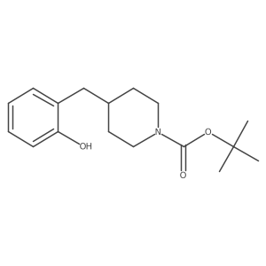 Tert-butyl 4-[(2-hydroxyphenyl)methyl]piperidine-1-carboxylate Structure