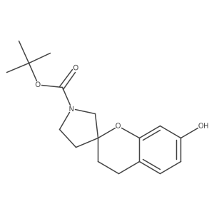 Tert-butyl 7-hydroxyspiro[chromane-2,3'-pyrrolidine]-1'-carboxylate结构式