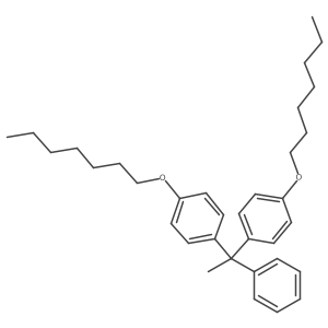 1-(Heptyloxy)-4-(1-(4-(heptyloxy)phenyl)-1-phenylethyl)benzene结构式