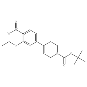 Tert-butyl 6-ethoxy-5-nitro-3',6'-dihydro-[2,4'-bipyridine]-1'(2'h)-carboxylate结构式