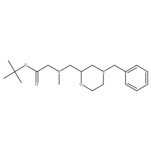 Tert-butyl 2-{[(4-benzylmorpholin-2-yl)methyl](methyl)amino}acetate Structure