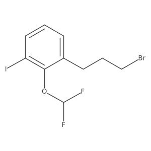 1-(3-Bromopropyl)-2-(difluoromethoxy)-3-iodobenzene结构式