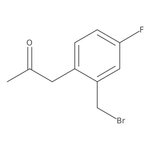1-(2-(Bromomethyl)-4-fluorophenyl)propan-2-one结构式