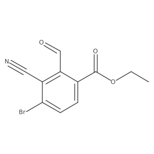 Ethyl 4-bromo-3-cyano-2-formylbenzoate Structure