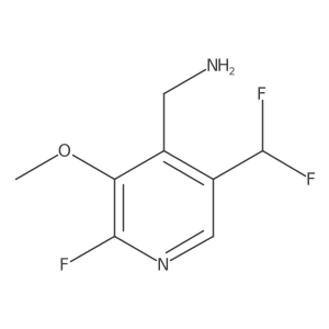 (5-(Difluoromethyl)-2-fluoro-3-methoxypyridin-4-yl)methanamine结构式