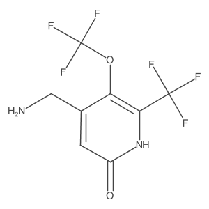 4-(Aminomethyl)-5-(trifluoromethoxy)-6-(trifluoromethyl)pyridin-2-ol Structure