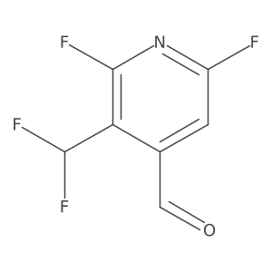 3-(Difluoromethyl)-2,6-difluoroisonicotinaldehyde结构式