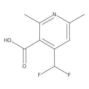 4-(Difluoromethyl)-2,6-dimethylnicotinic acid结构式
