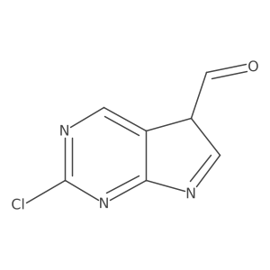 2-Chloro-5H-pyrrolo[2,3-d]pyrimidine-5-carbaldehyde Structure