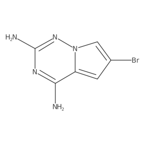 6-Bromopyrrolo[2,1-f][1,2,4]triazine-2,4-diamine Structure