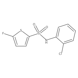 N-(2-Chlorophenyl)-5-fluorothiophene-2-sulfonamide Structure