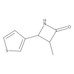 3-Methyl-4-(thiophen-3-yl)azetidin-2-one Structure