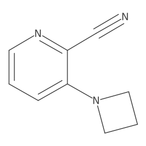 3-(Azetidin-1-yl)pyridine-2-carbonitrile结构式
