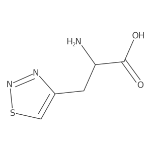 (2S)-2-Amino-3-(1,2,3-thiadiazol-4-yl)propanoic acid Structure