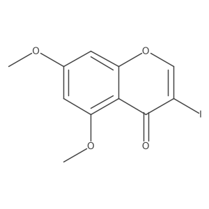 5,7-Dimethoxy-3-iodochromone结构式