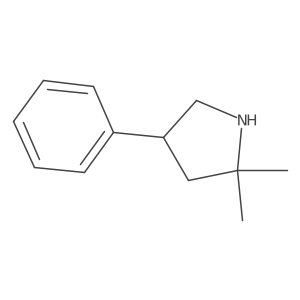 2,2-Dimethyl-4-phenylpyrrolidine Structure