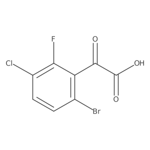 2-(6-Bromo-3-chloro-2-fluorophenyl)-2-oxoacetic acid结构式