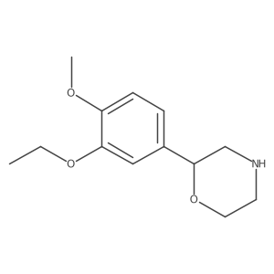 2-(3-Ethoxy-4-methoxyphenyl)morpholine Structure