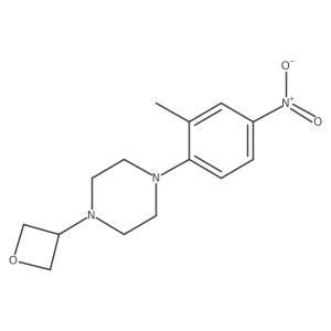 1-(2-Methyl-4-nitrophenyl)-4-(3-oxetanyl)piperazine结构式