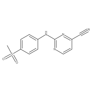 2-[(4-Methanesulfonylphenyl)amino]pyrimidine-4-carbonitrile Structure