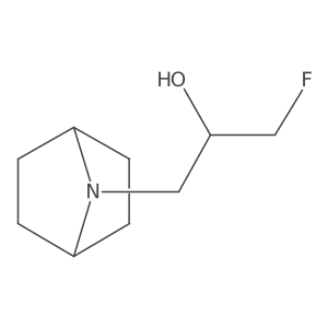1-{7-Azabicyclo[2.2.1]heptan-7-yl}-3-fluoropropan-2-ol结构式