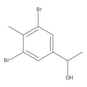 1-(3,5-Dibromo-4-methylphenyl)ethanol Structure