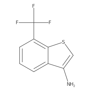 7-(Trifluoromethyl)benzo[b]thiophen-3-amine结构式