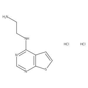 N1-{thieno[2,3-d]pyrimidin-4-yl}ethane-1,2-diamine dihydrochloride结构式