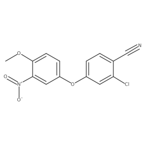 2-Chloro-4-(4-methoxy-3-nitrophenoxy)benzonitrile Structure