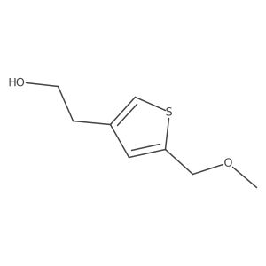 2-[5-(Methoxymethyl)thiophen-3-yl]ethan-1-ol Structure