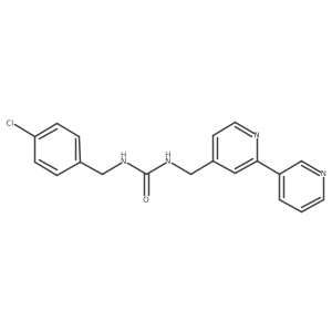 1-([2,3'-Bipyridin]-4-ylmethyl)-3-(4-chlorobenzyl)urea结构式