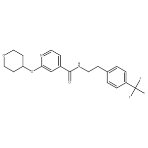 2-((tetrahydro-2H-pyran-4-yl)oxy)-N-(4-(trifluoromethyl)phenethyl)isonicotinamide Structure
